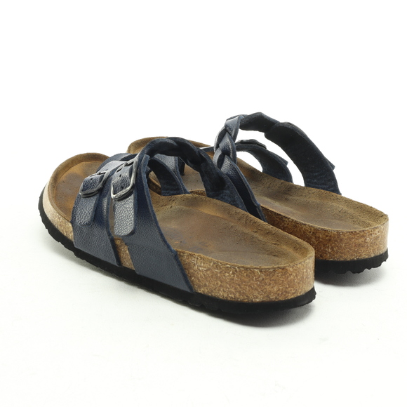 Aerothotic Viking Irenic Strappy Slide Vegan Leather Sandals Women EU 37 Blue - Picture 8 of 15